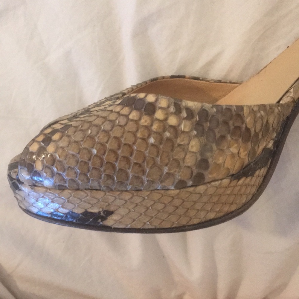 Ralph Lauren Collection Python Heels Size 8.5 - image 4